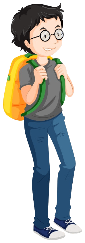 Illustration of a student
